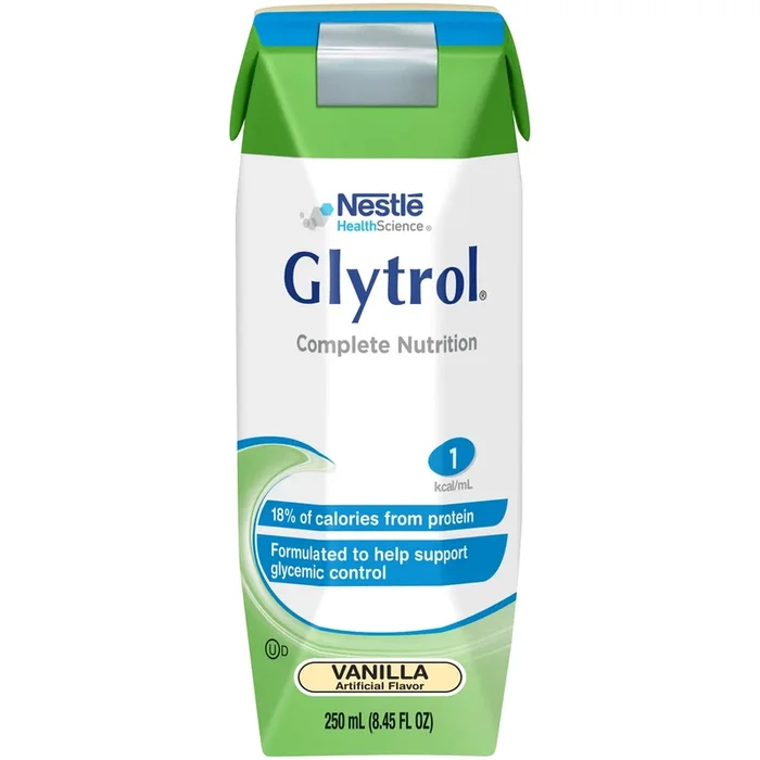 Glytrol® Vanilla Flavor Ready to Use Tube Feeding Formula, 8.45 oz. Carton