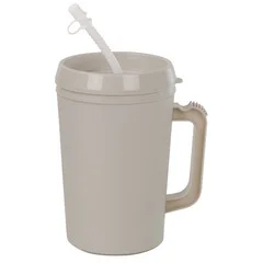 GMAX Drinking Mug 34 oz. Gray Plastic Reusable