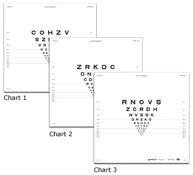 Good-Lite “2000” Series ETDRS Translucent Distance Charts for 6.5ft/2m, Chart 2