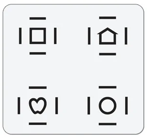 Good-Lite Crowded LEA Symbols Response Panel