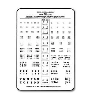 Good-Lite Dr. Good's Near Vision Reading Card