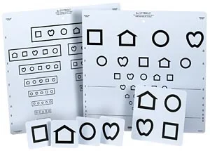 Good-Lite LEA Symbols 10 Line Distance Chart with 10' & 20' Foot Notations Only