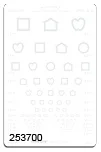 Good-Lite LEA Symbols Translucent Low Contrast Chart, 1.25% Contrast