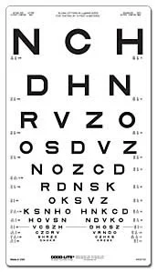 Good-Lite Sloan Letter Proportionally Spaced Distance Chart, 13' | 800738