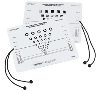 Good-Lite Tumbling E and Landolt C Near Card