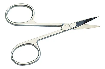 Grafco Stainless Steel Manicure Scissors, Curved Blades, 3 1/2″