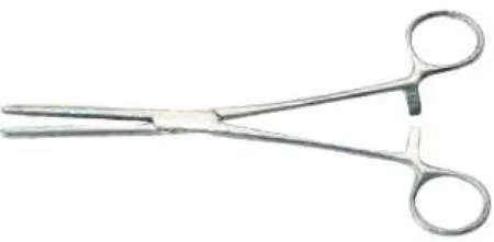 Graham-Field Grafco Hemostatic Forceps Rochester-Pean 5-1/2 Inch Stainless Steel NonSterile Ratchet Lock Finger Ring Handle Straight Blunt Serrated Tips – 2686