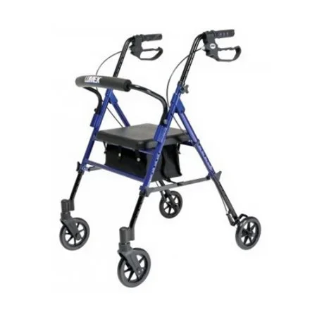 Graham-Field Lumex Set N’ Go 4 Wheel Rollator Red Adjustable Height Aluminum Frame – RJ4700R