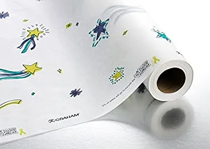 Graham Medical Products Stars of Hope Table Paper 18 Inch White Crepe – 50168