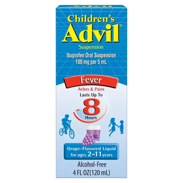 Grape Children’s Advil Suspension Liquid