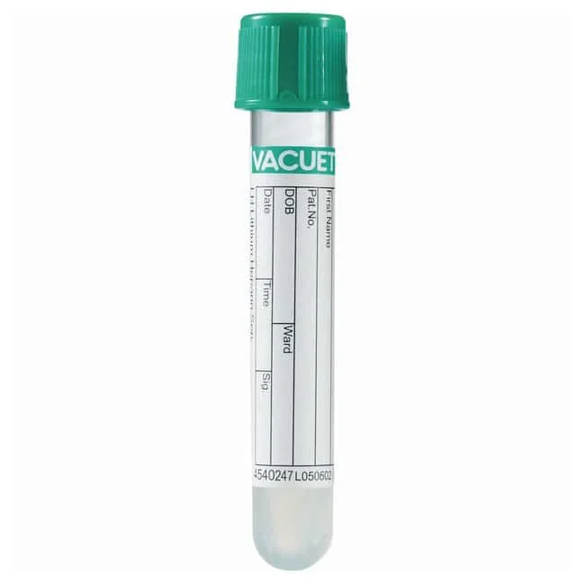 Greiner Bio-One Plasma Tube w/Lithium Heparin 3.5ml 13 x 100mm 50.pk
