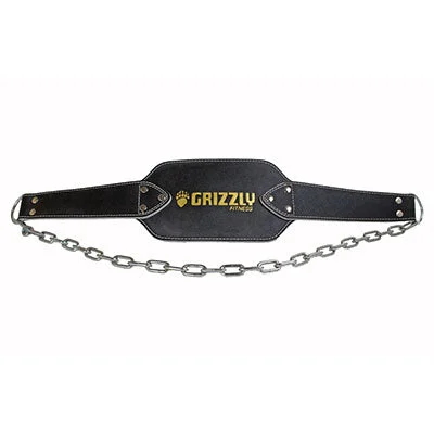 Grizzly Fitness Leather Dip Belt – 10-4643