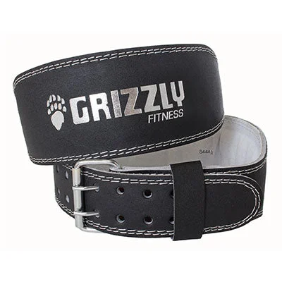 Grizzly Fitness Padded Pacesetter Training Belt, 4″, Medium – 10-4297