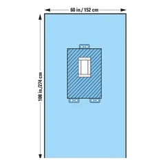 Halyard Abdominal Drape Pediatric Laparotomy Drape 60 W X 108 L Inch Sterile, 15/CS
