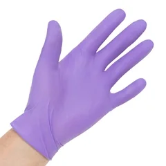 Halyard Exam Glove Purple Nitrile-xtra Large Sterile Pair Nitrile Extended Cuff Length Textured Fingertips Purple Chemo Tested, 50 EA/BX - Image 2