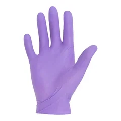 Halyard Exam Glove Purple Nitrile-xtra Medium Sterile Pair Nitrile Extended Cuff Length Textured Fingertips Purple Chemo Tested, 50 EA/BX