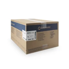 Halyard QUICK CHECK* H400 Sterilization Wrap White / Blue 45 X 45 Inch Dual Layer SMS Polypropylene Steam / EO Gas / Hydrogen Peroxide, 24/BG - Image 2