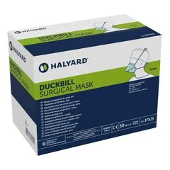 Halyard Surgical Mask Halyard Duckbill Tie Closure One Size Fits Most Green NonSterile Not Rated Adult, 50/BX