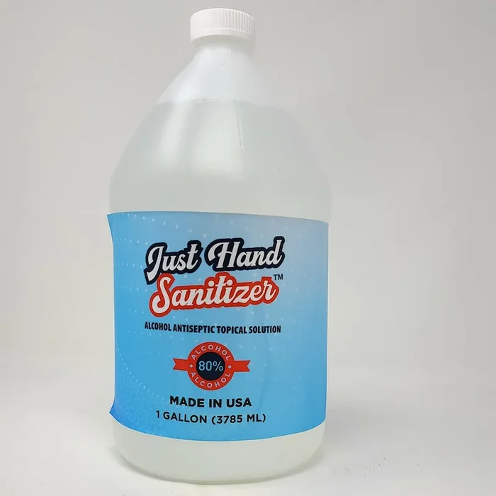 Hand sanitizer solution liquid refill, 1 Gallon 80% alcohol content