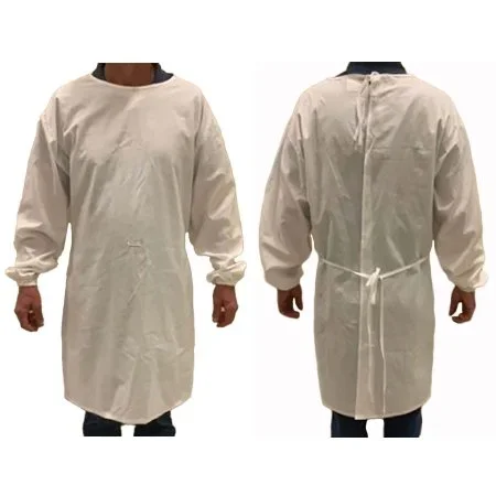 Hanesbrands. Protective Procedure Gown Adult Large / X-Large Yellow Nonsterile Aami Level 1 Reusable – GWNB504O