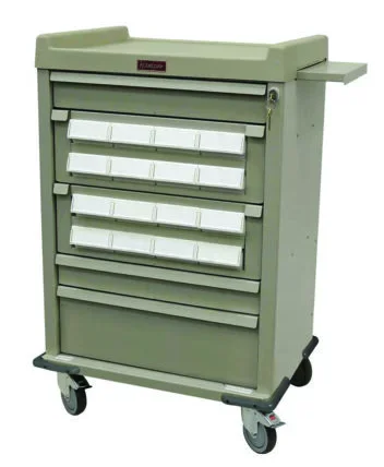Harloff Medication Cart Aluminum 16 Bin – AL16CS-5