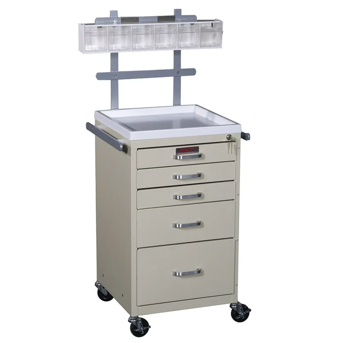 Harloff Mini Line Anesthesia Carts Tall Mini Cart, Mauve – 926417/MAUVE/NA