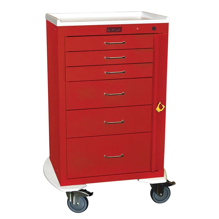 Harloff Mini24 6-Drawer Deluxe Emergency Cart Mini24 6-Drawer Deluxe ER Cart w/ER Pkg, Hammer Blue – 938732/HMBL/NA
