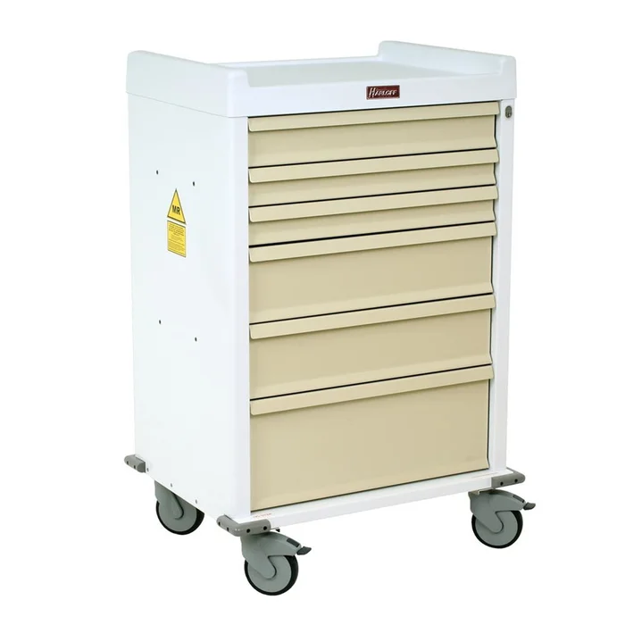 Harloff MRI Cart, Key Lock 6-Drawer MRI Cart, Key Lock, Red – 921149/RED/NA