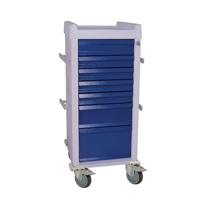 Harloff Narrow MRI Cart, Key Lock 7-Drawer Narrow MRI Cart, Key Lock, Beige – 937724/NA/NA/BEIGE