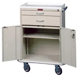 Harloff Treatment Cart Steel 22 X 32 X 41.5 Inch 2 Drawers / 1 Shelf – 6200