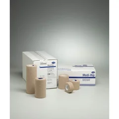Hartmann Cohesive Bandage Medi-Rip 1 Inch X 5 Yard Standard Compression Self-adherent Closure Tan NonSterile, 96/CS