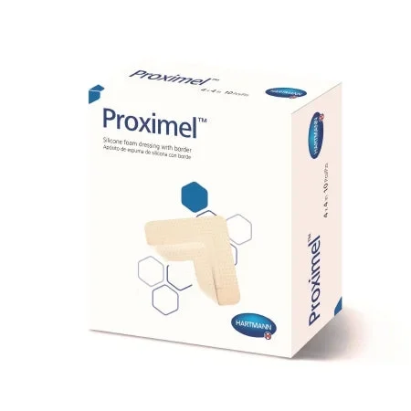Hartmann Proximel Silicone Foam Dressing 4 X 12 Inch Rectangle Silicone Adhesive with Border Sterile – 14500000