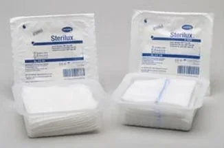 Hartmann Sterilux Gauze Sponge Cotton 12-Ply 4 X 4 Inch Square Sterile – 416101
