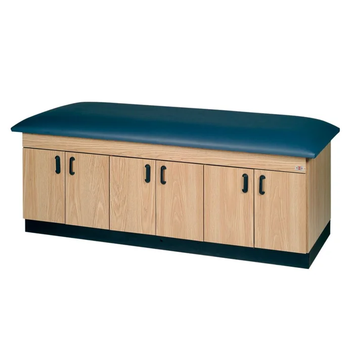 Hausmann Extra Wide Bariatric Treatment Table Bariatric Treatment Table, Natural Oak, Grey – 72217/NATOAK/GREY