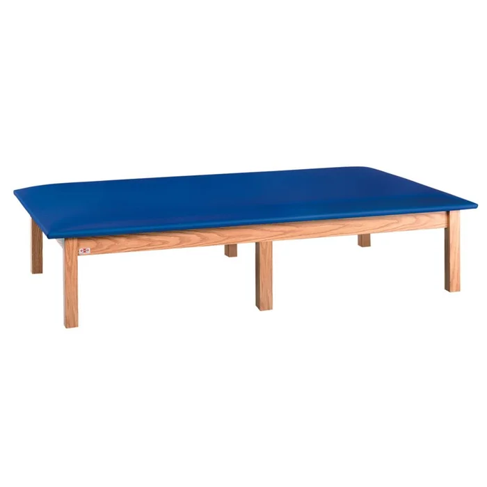 Hausmann Upholstered Mat Platform Mat Platform, 6 x 8, Natural Oak/Blue – 72800/NATOAK/BLUE
