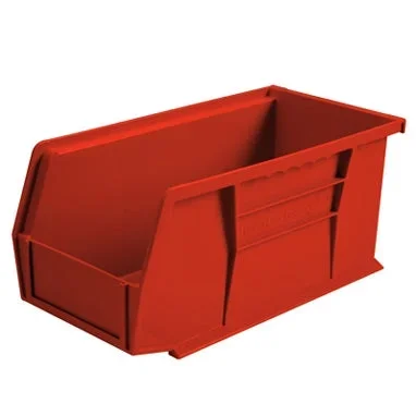Health Care Logistics HCL Super Tough Storage Bin Red Industrial Grade Polymers 5 X 5-1/2 X 10-7/8 Inch – 1410R