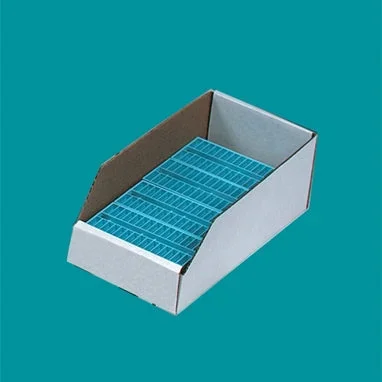 Health Care Logistics Health Care Logistics Shelf Caddy Brown / White Corrugated Cardboard 4-1/2 X 6 X 12 Inch – 7465