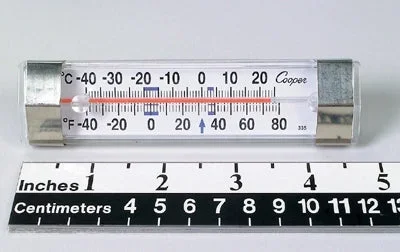 Health Care Logistics Horizontal Refrigerator / Freezer Thermometer Fahrenheit / Celsius -40° to +80°F (-40° to +25°C) Desk / Wall Mount Does Not Require Power – 16088