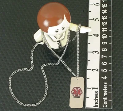 Health Care Logistics Patient ID Necklace Alert Wristband Clasp Closure Without Legend – 11255