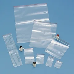 Health Care Logistics Reclosable Bag Red Line™ 3 X 3 Inch Plastic Clear Zipper Closure, 1/PK