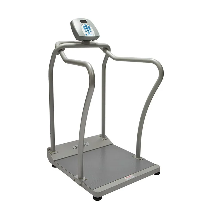 Health o meter Digital Platform Scales Digital Platform Scale, Std. Handrails, KG only – 960743