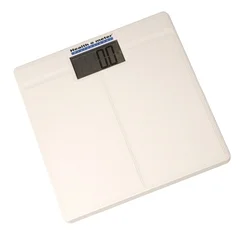 Health O Meter Floor Scale Digital LCD Display 397 lbs. / 180 kg Weight Capacity White Battery Operated, 4 EA/CS