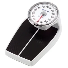 Health O Meter Floor Scale Health O Meter® Dial Display 400 lbs. Capacity Black / White Analog, 1/EA