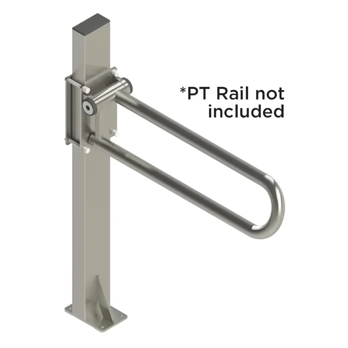 HealthCraft P.T. Rail Floor Mast – Floor Mounted Vertical Mounting Mast for P.T. Rails