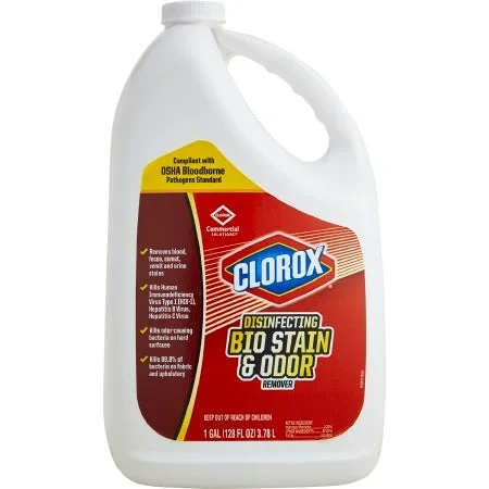 Healthlink Clorox Bio Stain & Odor Remover Surface Disinfectant / Deodorizer Peroxide Based Liquid 128 oz. Jug Scented – 31910