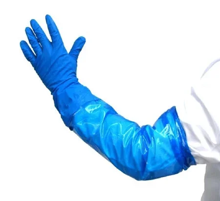 Healthmark Industries Sleeve Gloves Utility Glove Large Nitrile Green / Blue 28 Inch Elastic Cuff NonSterile – 41580