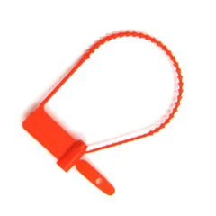 Healthmark Tamper Evident Seal Cynch-Loks UnNumbered Red Plastic 6 Inch, 100/BX