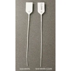 Healthmark Tamper Evident Seal Pull-Tight Loks UnNumbered White Plastic 9 Inch, 100/PK