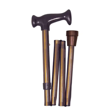 HealthSmart Adjustable Folding Cane with Ergonomic Handle | 502-1316-5400HS