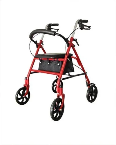 Help Medical Aluminum Easy Walk Royal Rollator – Red